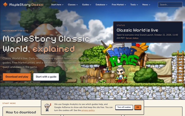 MapleStory Classic 화면